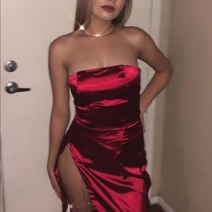 Meshki satin party dress